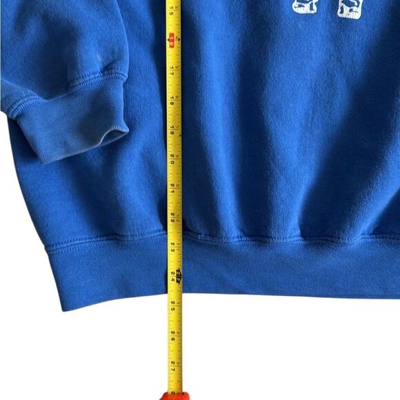 Y2K vintage Galena Pirates Illinois Blue Crewneck Graphic Sweatshirt Large - Picture 8 of 9